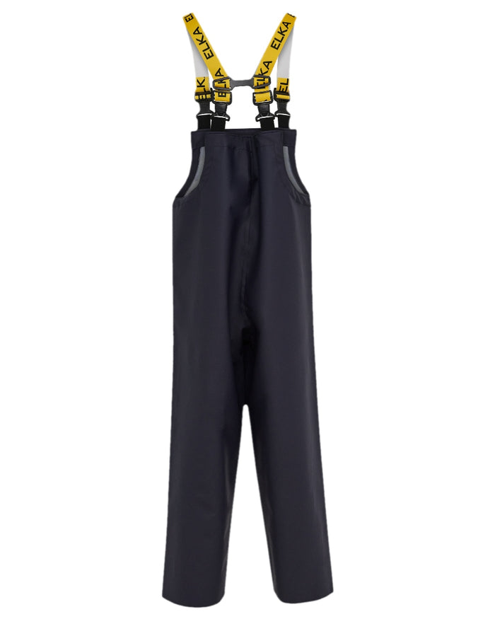 Navy Coloured Elka 039900 Bib & Brace on white background #colour_navy