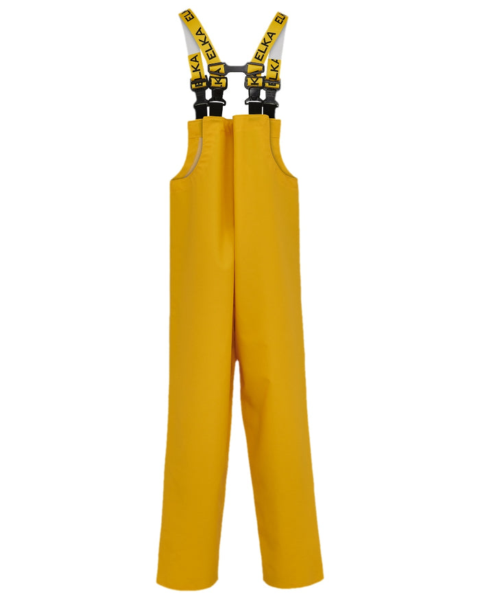 Yellow Coloured Elka 039900 Bib & Brace on white background #colour_yellow
