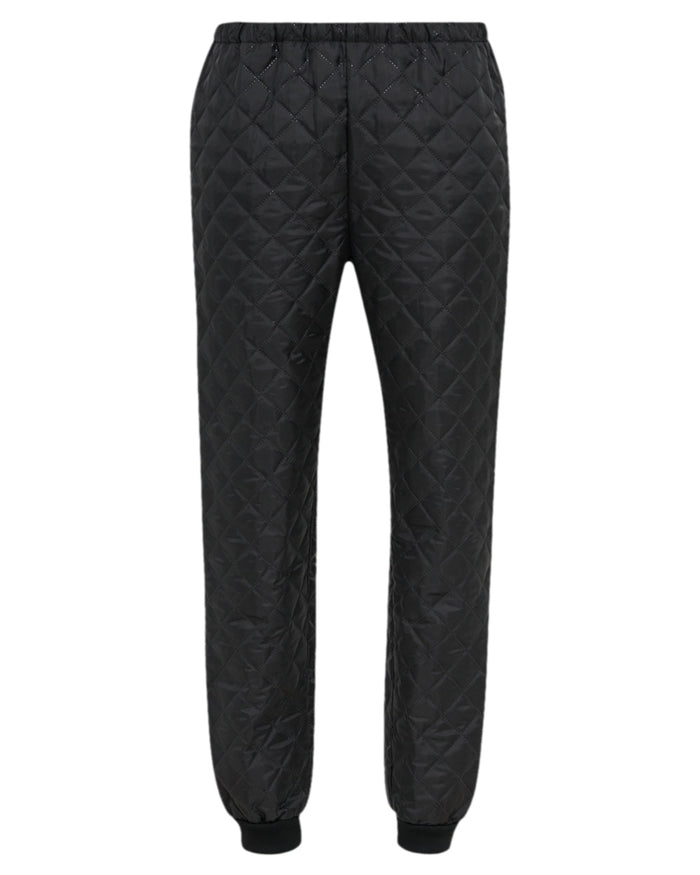 Black Coloured Elka Womens Thermal Trousers on white background #colour_black