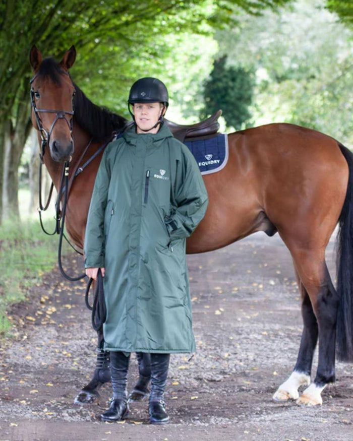 Black Forest Green coloured Equidry Mens Equimac Evolution Jacket background #colour_black-forest-green