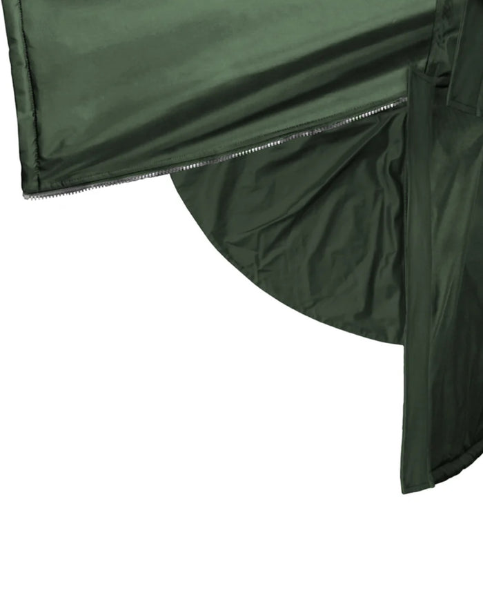 Black Forest Green coloured Equidry Mens Equimac Evolution Jacket on white background #colour_black-forest-green