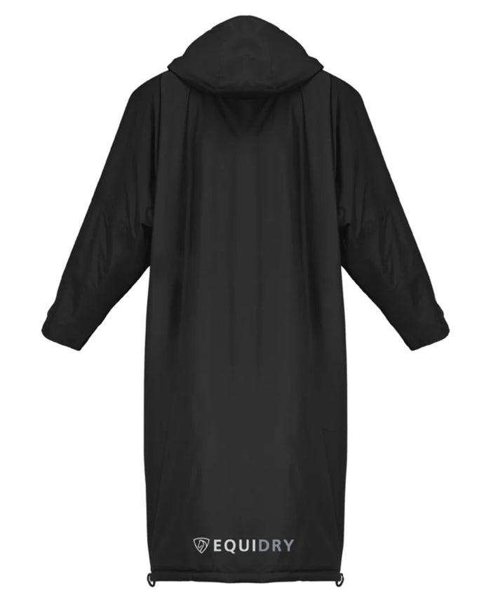 Black coloured Equidry Mens Equimac Evolution Jacket on white background #colour_black