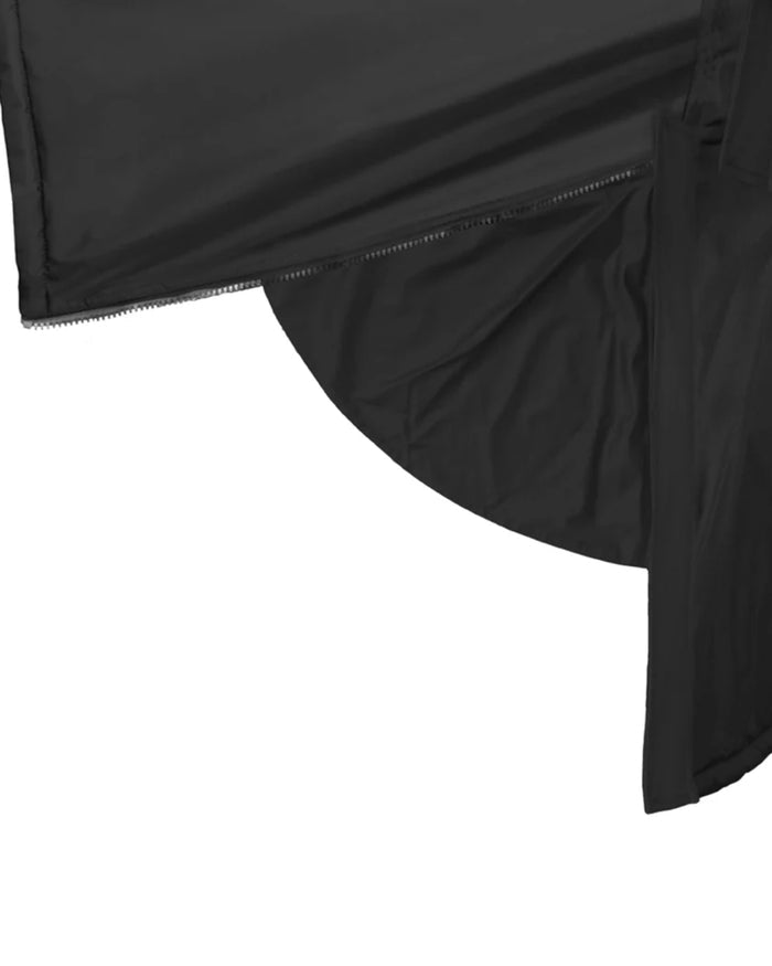 Black coloured Equidry Mens Equimac Evolution Jacket on white background #colour_black