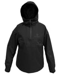 Black coloured Equidry Mens Storm Smock With Velour Lining on white background #colour_black
