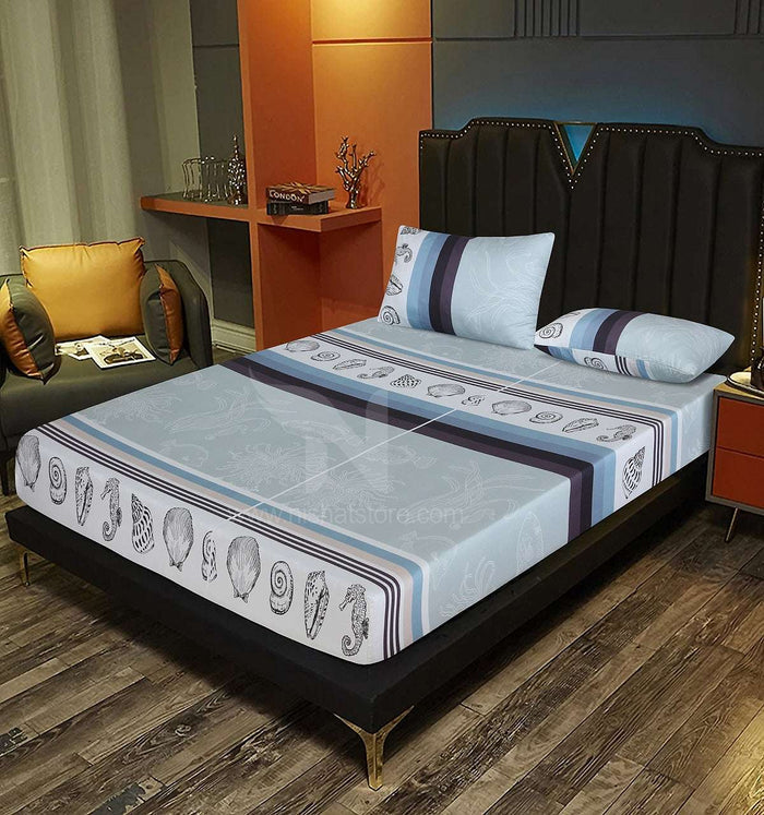 Fitted Double Bed Sheet DS 293 - Nishat Creative Store