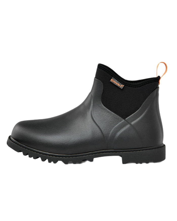 Black Coloured Gateway1 Ascot 6" 3mm Boots on white background #colour_black