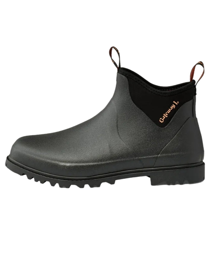 Black Coloured Gateway1 Ascot II 6" 3mm Boots on white background #colour_black