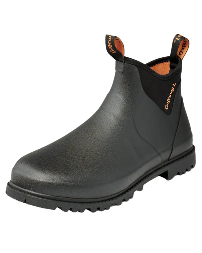 Black Coloured Gateway1 Ascot II 6" 3mm Boots on white background #colour_black