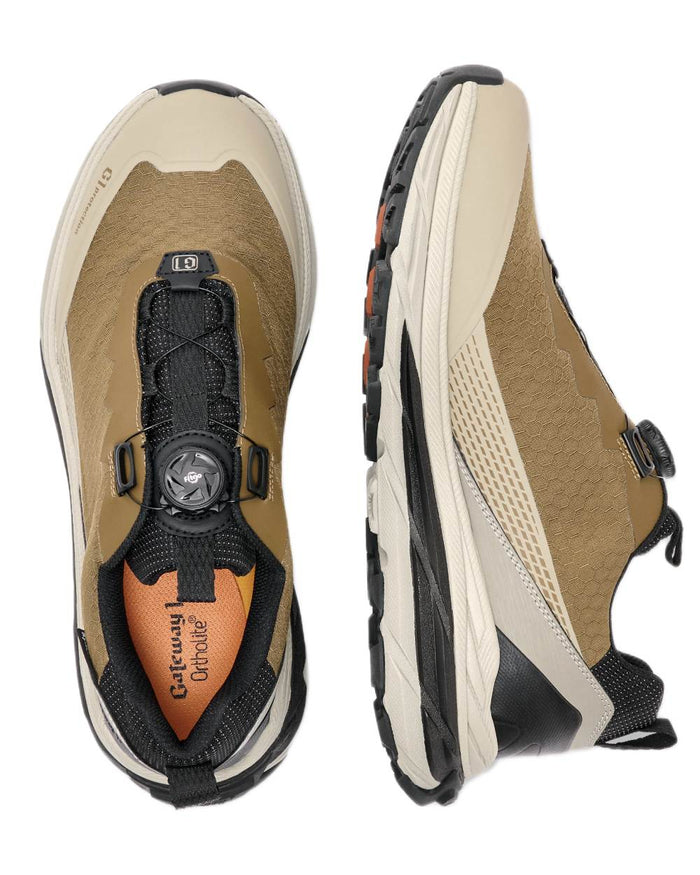 Dark Olive coloured Gateway1 Calvus 3" G1 Speed Lacing Shoes on white background #colour_dark-olive