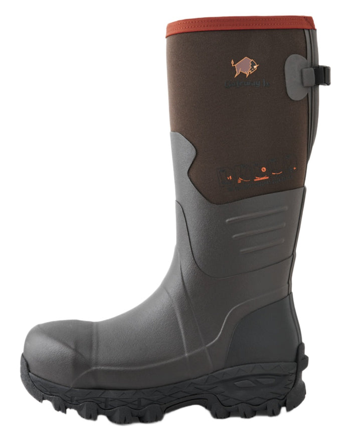 Brown coloured Gateway1 Country 17" 4mm Nano ST PR Wellingtons on white background #colour_brown