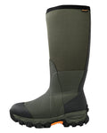 Dark Green Coloured Gateway1 Woodbeater 18" 7mm Side Zip Wellingtons on white background #colour_dark-green