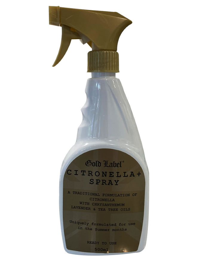 Gold Label Citronella Plus On A White Background