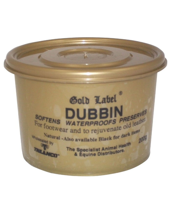 Natural Coloured Gold Label Dubbin On A White Background #colour_natural