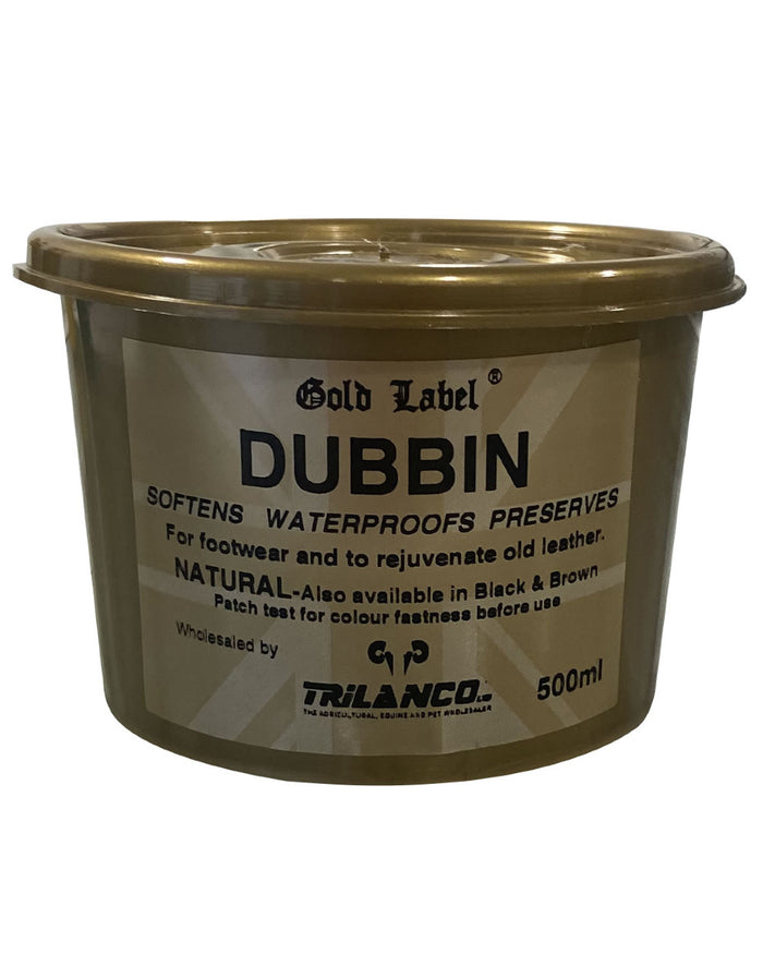 Natural Coloured Gold Label Dubbin On A White Background #colour_natural