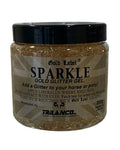 Gold Coloured Gold Label Sparkle Glitter Gel On A White Background #colour_gold