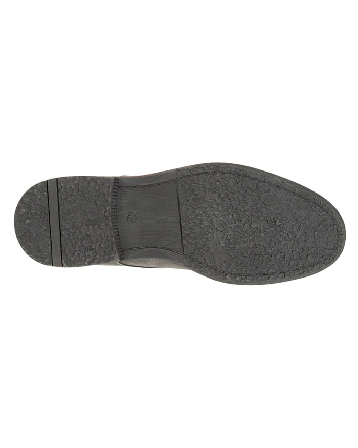 Grey coloured Goor Mens Synthetic Nubuck 3 Eye Desert Boots on white background #colour_grey