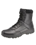 Black coloured Grafters Ambush Lightweight Waterproof Combat Boots on white background #colour_black