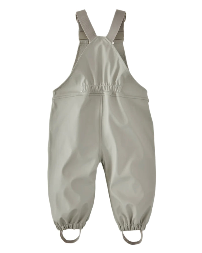 Geothermal Grey coloured Grass & Air Childrens Rainster Waterproof Dungaree on white background #colour_geothermal-grey