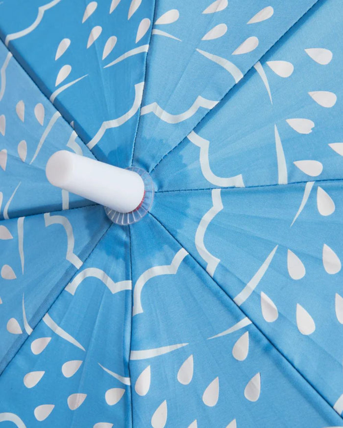 Baby Blue coloured Grass & Air Little Kids Colour-Revealing Umbrella on white background #colour_baby-blue