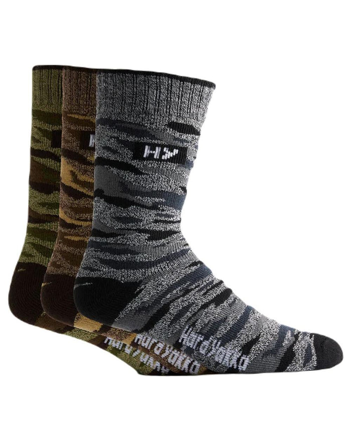 Multi Coloured Hard Yakka Crew Socks and Beanie Bundle on White Background
#colour_multi-coloured