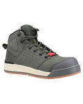 Olive Coloured Hard Yakka  Mens 3056 Lace Zip Safety Boots on White Background
#colour_olive