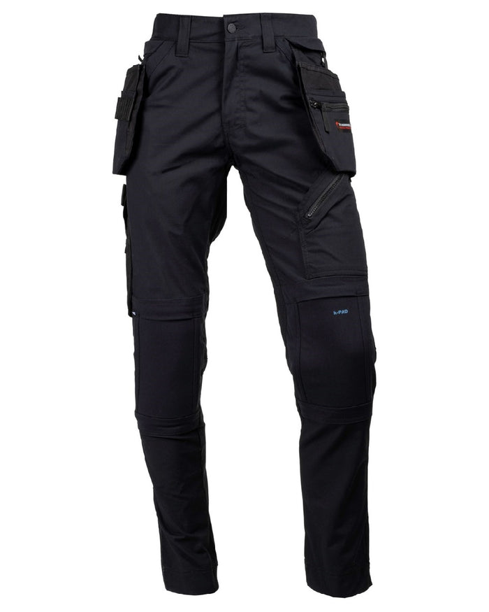 Black Coloured Hard Yakka Xtreme 2.0 Trousers on White Background
#colour_black