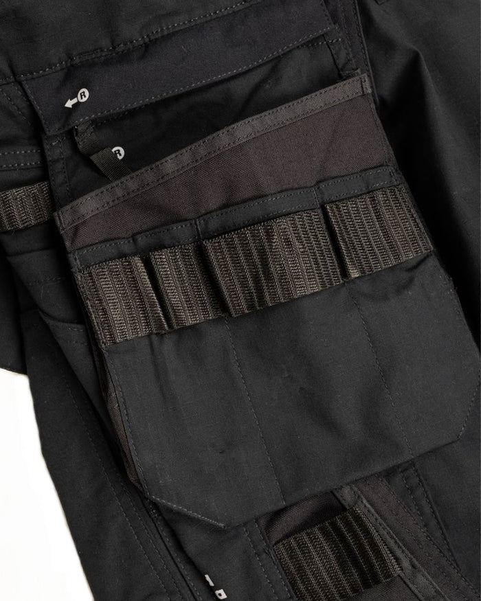 Black Coloured Hard Yakka Xtreme 2.0 Trousers on White Background
#colour_black