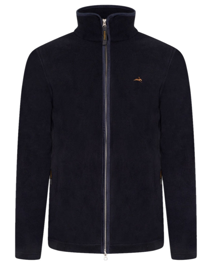 Midnight Coloured Harehill Birtles Fleece Jacket on white background #colour_midnight
