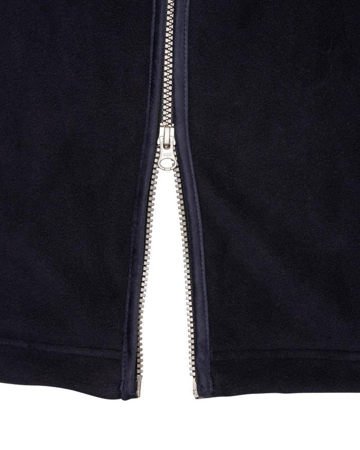 Midnight Coloured Harehill Birtles Fleece Jacket on white background #colour_midnight