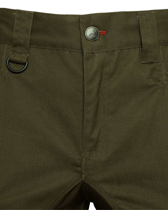 Forest coloured Harehill Ridgegate Trousers With DWR on white background #colour_forest