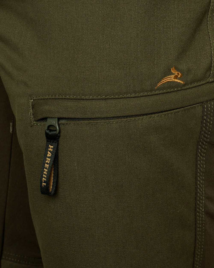 Forest coloured Harehill Ridgegate Trousers With DWR on white background #colour_forest