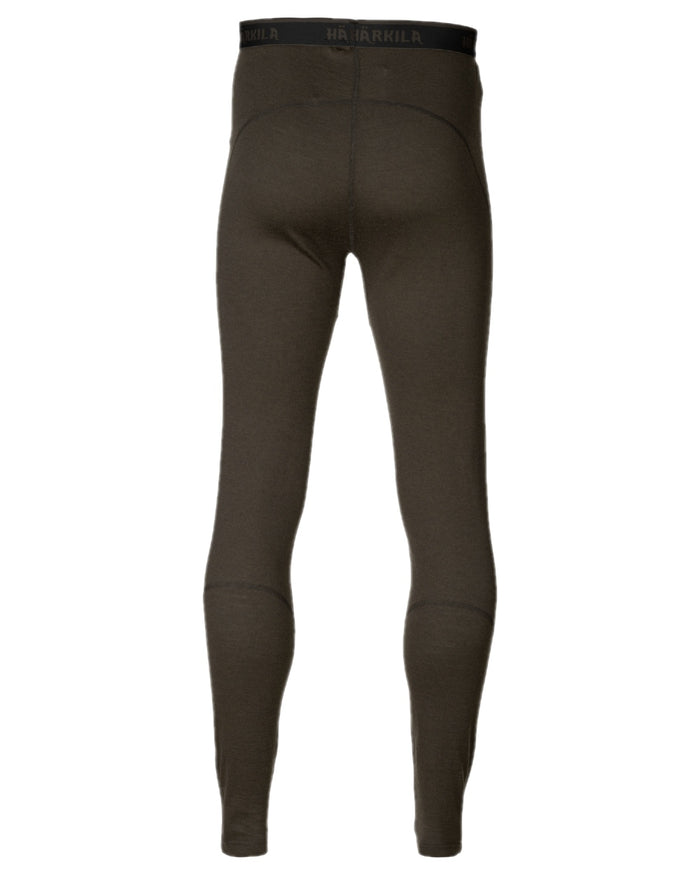 Shadow Brown Coloured Harkila All Season Long Johns Base Layer on white background #colour_shadow-brown