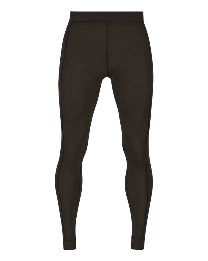 Shadow Brown Coloured Harkila Aspire Base Layer Set on white background #colour_shadow-brown