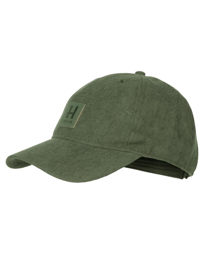 Grape Leaf coloured Harkila Corduroy Cap on white background #colour_grape-leaf