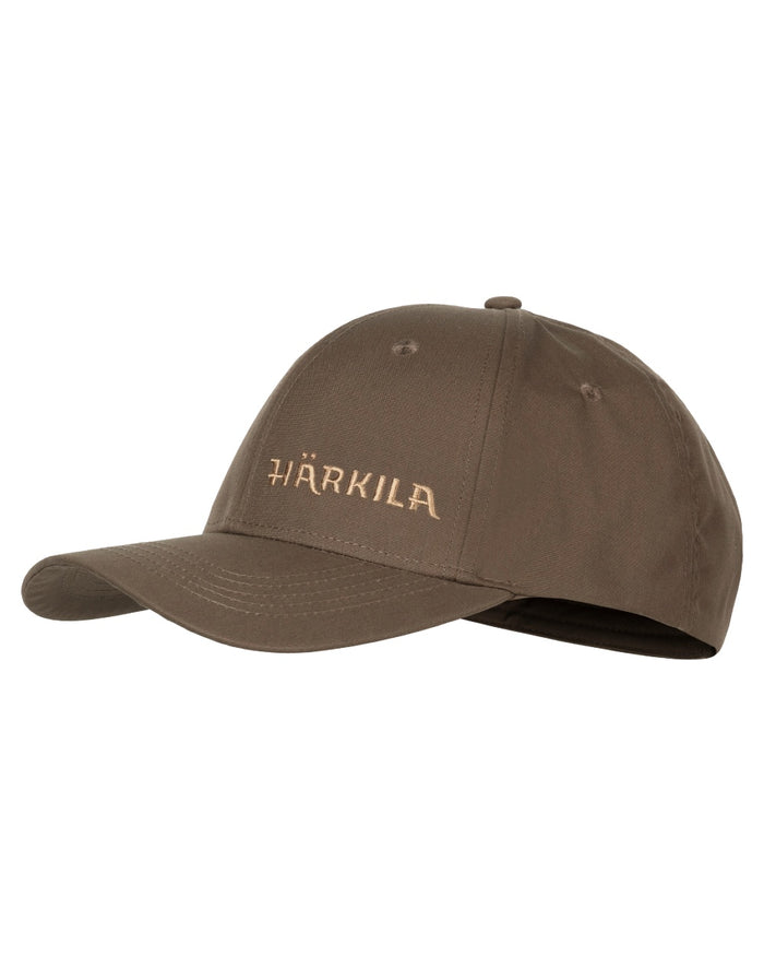 Dark Earth coloured Harkila Fjell Cap on white background #colour_dark-earth