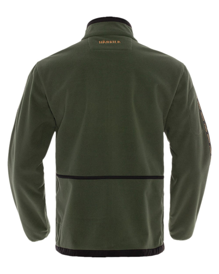 Grey Green Coloured Harkila Kamko Fleece on white background #colour_grey-green