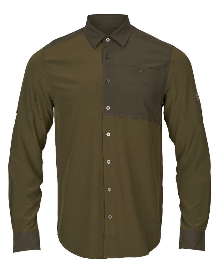Dark Olive Willow Green Coloured Harkila Kenmore Cl. Flat Cap on white background #colour_dark-olive-willow-green