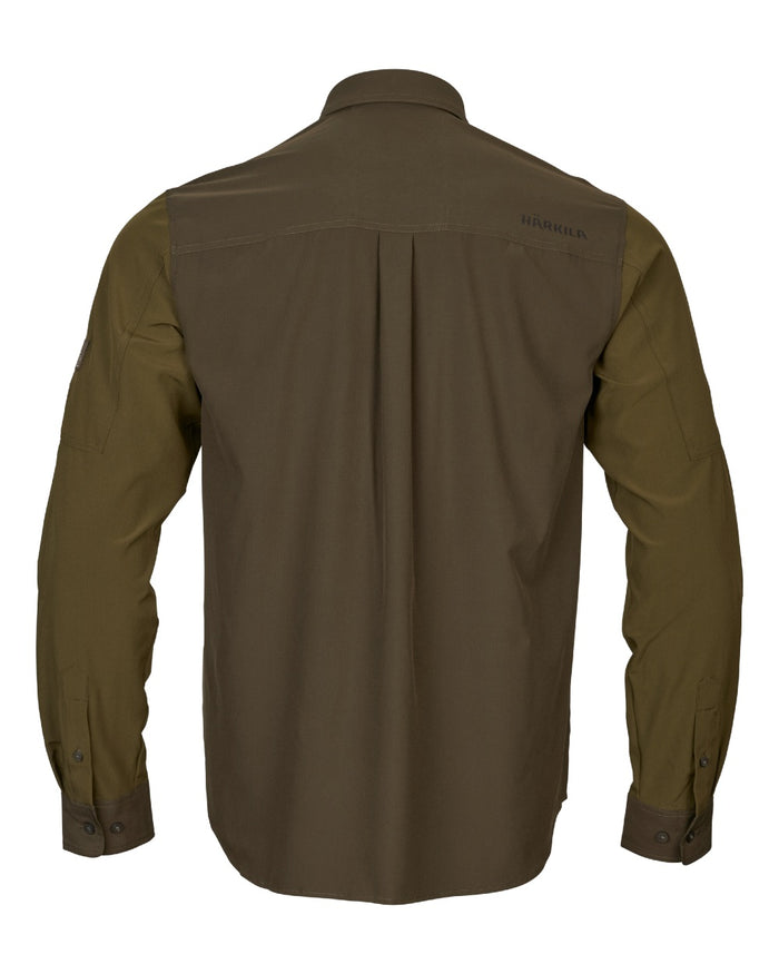 Dark Olive Willow Green Coloured Harkila Kenmore Cl. Flat Cap on white background #colour_dark-olive-willow-green