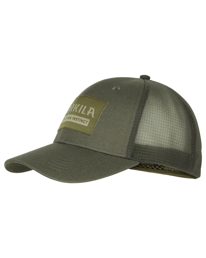 Grape Leaf coloured Harkila Logo Cap on white background #colour_grape-leaf