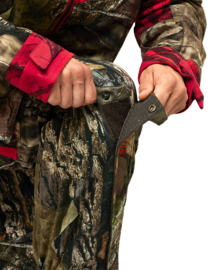Mossy Oak Break-up Country Coloured Harkila Moose Hunter 2.0 Silent Gaiters on white background #colour_mossy-oak-break-up-country