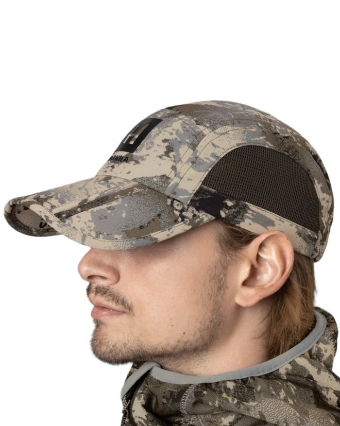 AXIS Mountain Coloured Harkila Mountain Hunter Expedition Foldable Cap on white background #colour_axis-mountain