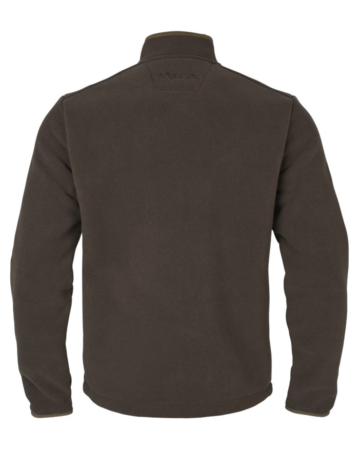 Demitasse Brown Coloured Harkila Sandhem Sherpa Fleece Jacket on white background #colour_demitasse-brown