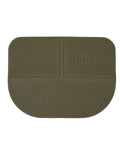 Dark Green Coloured Harkila Seating Pad Foldable In Foam on white background #colour_dark-green