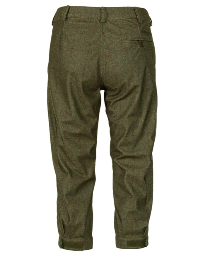 Willow Green Coloured Harkila Stornoway Shooting Ladies Breeks on white background #colour_willow-green