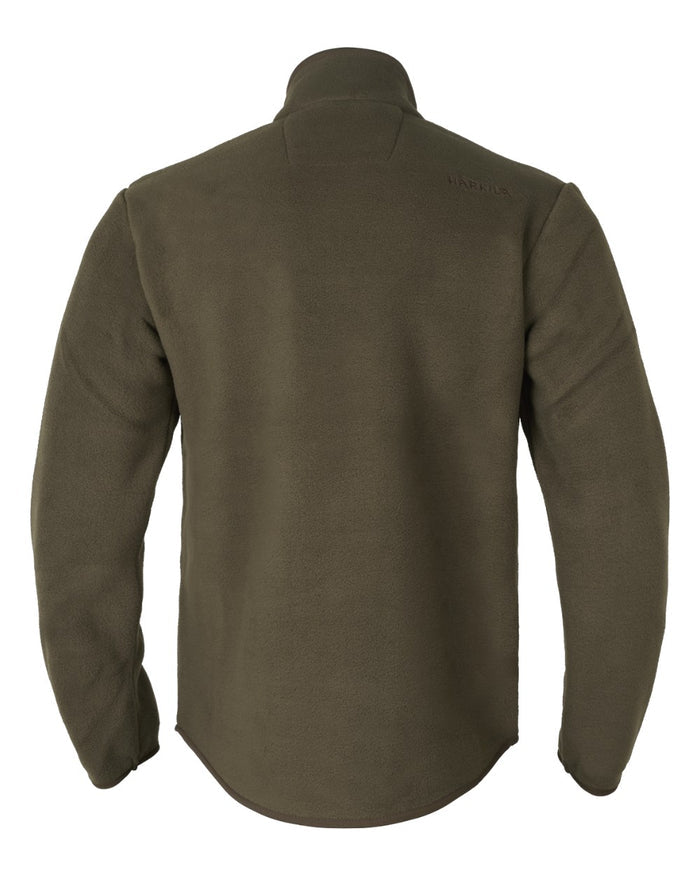 Willow Green Coloured Harkila Torsby Fleece Jacket on white background #colour_willow-green
