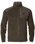 Shadow Brown Coloured Harkila Venjan 2.0 Fleece Jacket on white background #colour_shadow-brown
