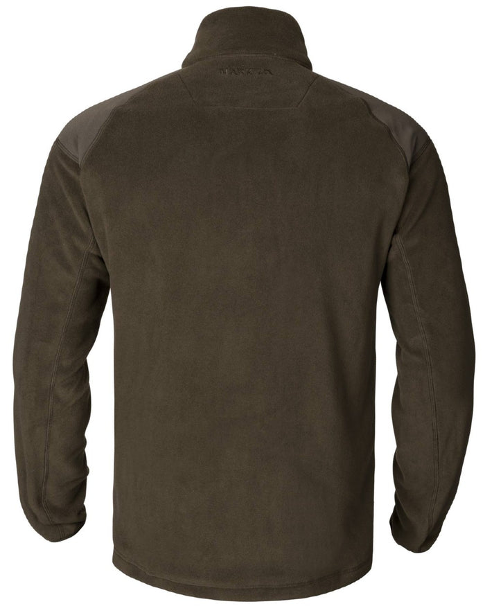Shadow Brown Coloured Harkila Venjan 2.0 Fleece Jacket on white background #colour_shadow-brown