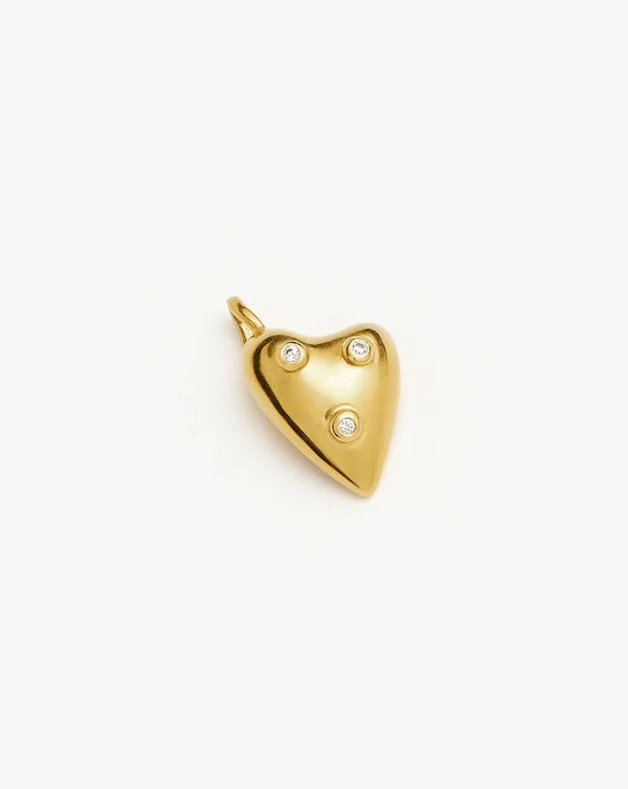 Harris Reed All My Heart Pendant | 18ct Gold Plated/Cubic Zirconia Charms & Pendants Missoma