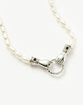 Harris Reed In Good Hands Pearl Necklace | Silver Plated/Pearl & Black Onyx Necklaces Missoma