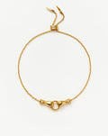 Harris Reed In Good Hands Slider Bracelet | 18ct Gold Plated/Cubic Zirconia & Black Onyx Bracelets Missoma